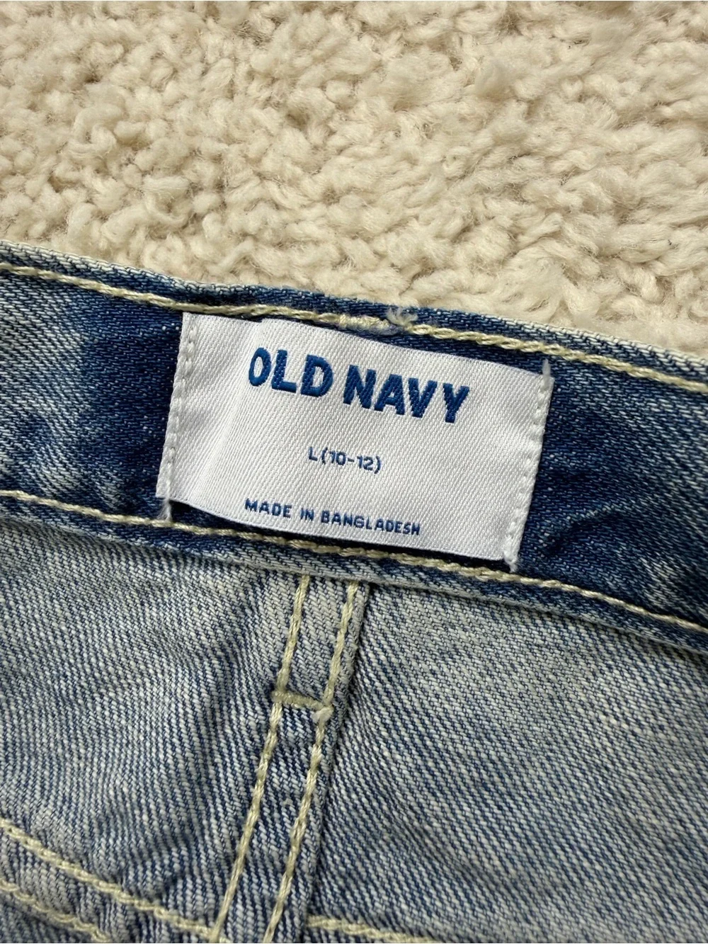 Old Navy SZ 10/12 Distressed Denim Skirt
